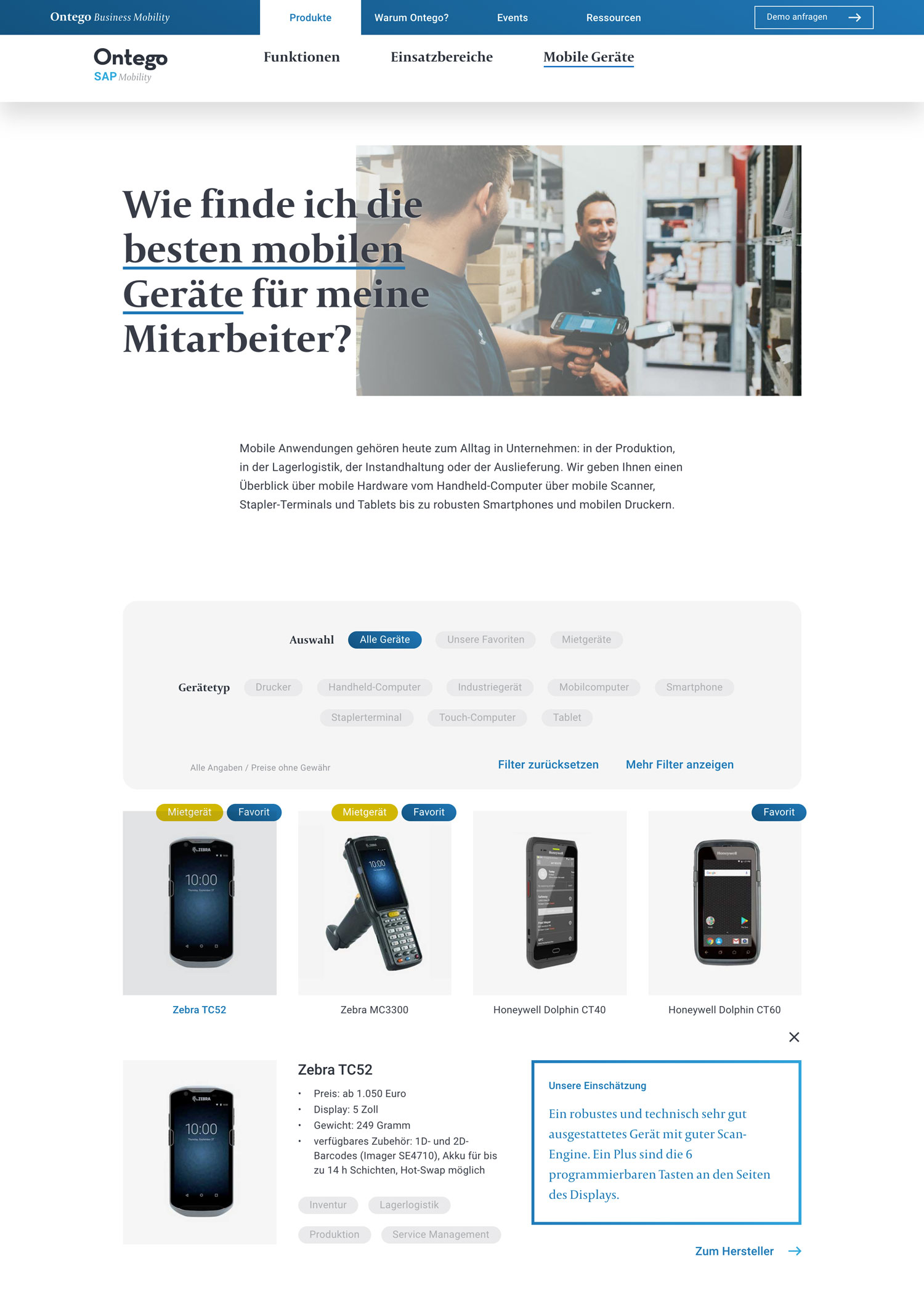 Hardware Finder Page Preview